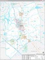 San Joaquin, Ca Carrier Route Wall Map